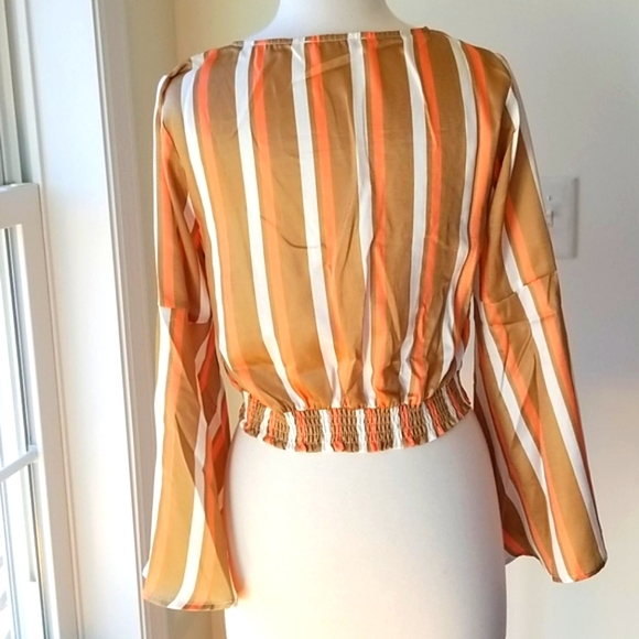 BOUTIQUE 🍏Jealous Tomato Olive & Orange 🍏Crop Top - Picture 6 of 13